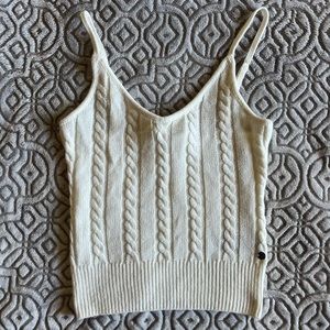 Roxy — Island Beauty Knitted Tank Top size SX in Tapioca (NWOT)